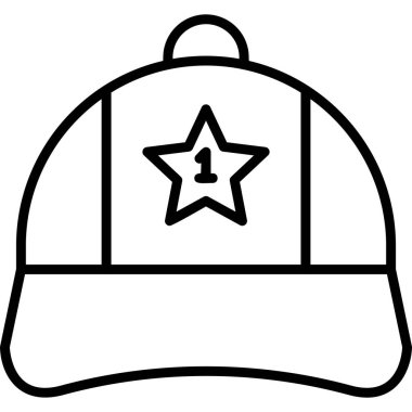 Cap web simgesi basit illüstrasyon