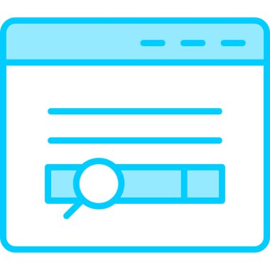 Basit illüstrasyon web simgesi taranıyor