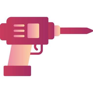 Matkap simgesi, modern tasarım illüstrasyonu