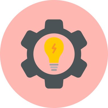 Enerji Yönetimi simgesi vektör illüstrasyonu