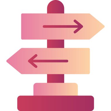 Yönlendirme okları simgesi. Basit tasarım