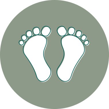 Digital Footprint. web icon simple design