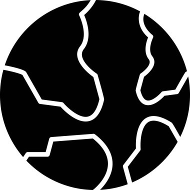 Gezegen. Web simgesi vektör illüstrasyonu