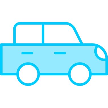 Araba modern simgesi, vektör illüstrasyonu