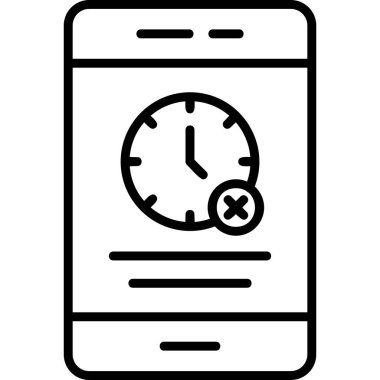 Cep telefonu. Web simgesi basit illüstrasyon