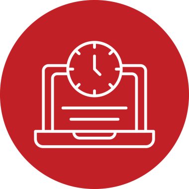 Fazla çalışma simgesi vektör illüstrasyonu