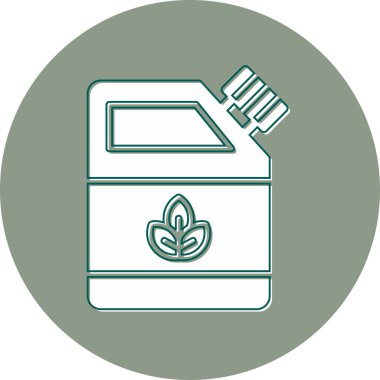 Eko yakıt modern simge, vektör illüstrasyonu 