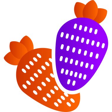 Çilek Ağı simgesi basit illüstrasyon