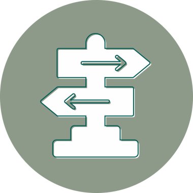 Yönlendirme okları simgesi. Basit tasarım