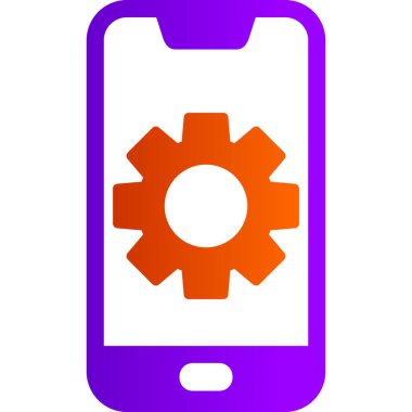 graphic illustration of Mobile Setting, cogs 