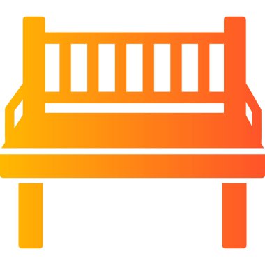 Yedek kulübesi Web simgesi basit illüstrasyon