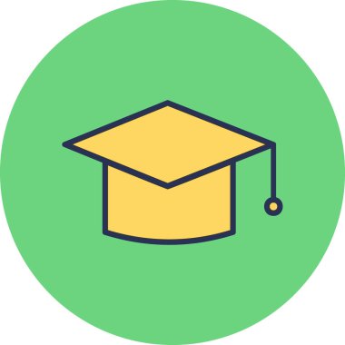 mezuniyet vektör simgesi