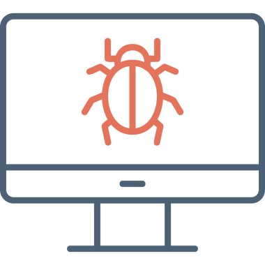 Computer Virus icon modern vector illustration