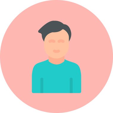 internet user, graphic man logo, simple icon for web page 