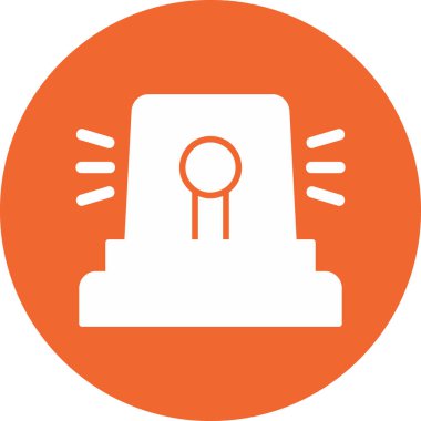 Siren modern simge, vektör çizimi 