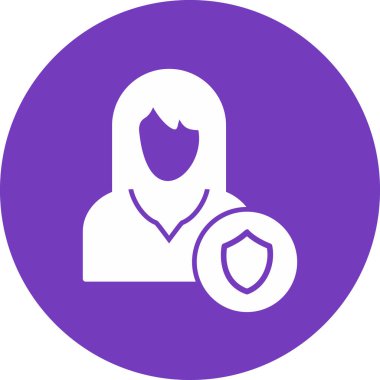 Koruma çizgisi simgesi, vektör illüstrasyonu