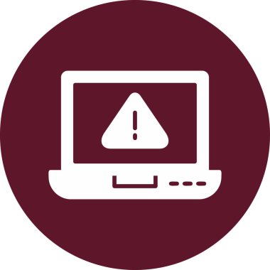 Laptop Virus icon modern vector illustration