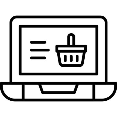 Online Shopping web icon, vector illustration
