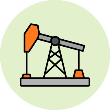 Petrol pompası modern ikon vektör çizimi