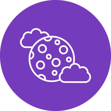 Ayın soyut web renk çizimi  