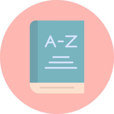 Kitap. Web simgesi basit illüstrasyon