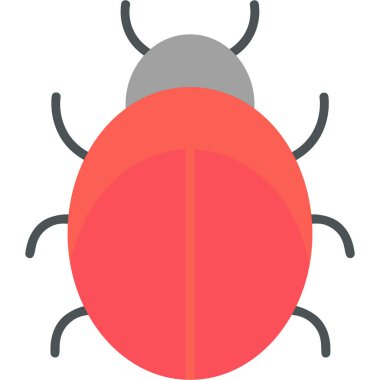 Böcek. Web simgesi basit illüstrasyon