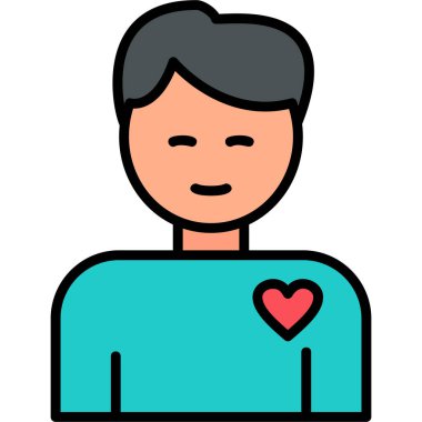 Gönüllü ağ simgesi basit illüComment 