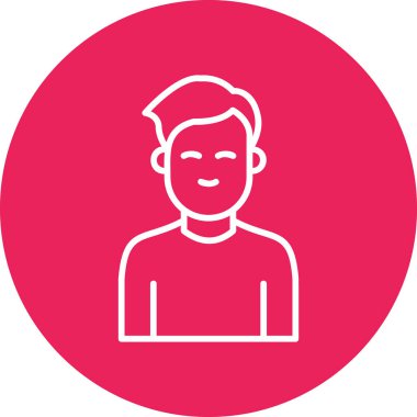 internet user, graphic man logo, simple icon for web page 