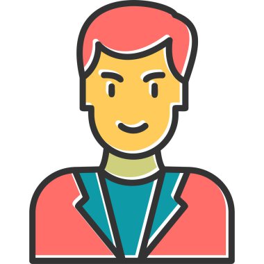 Basit avatar, doktor adamın grafiksel çizimi 