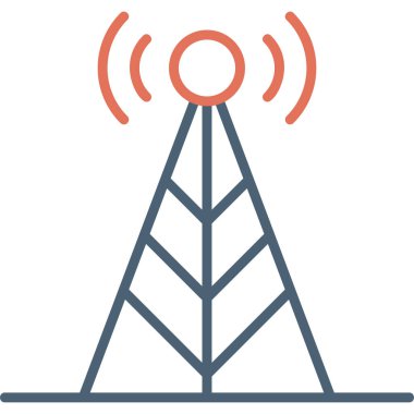 Anten. Web simgesi basit illüstrasyon