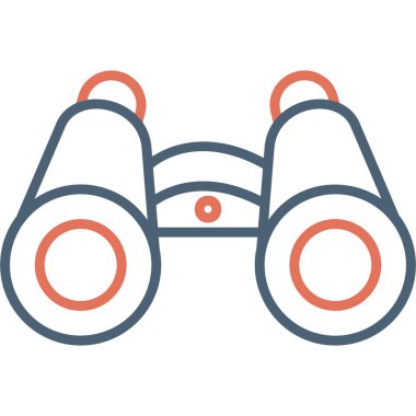 Dürbün ağ simgesi basit bir resimleme 