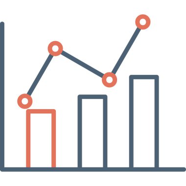 grafik ikonu vektör illüstrasyonu 