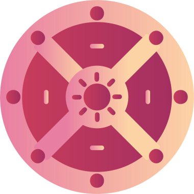 kalkan ikon vektör illüstrasyonu