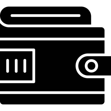 Cüzdan. Web simgesi basit illüstrasyon