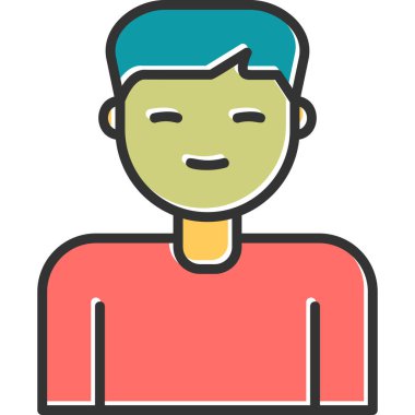 male User, simple icon for web page 