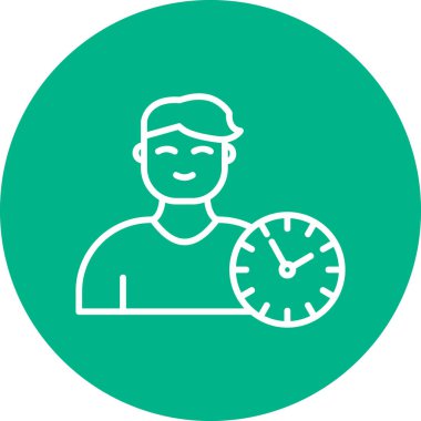 vector illustration of time management modern icon in design