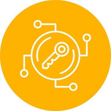 Anahtar. Web simgesi basit illüstrasyon