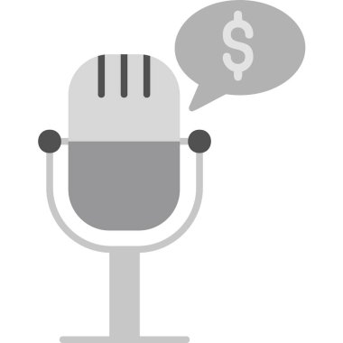 medya podcast 'i. Web simgesi basit tasarım