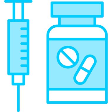 Hormon terapisi ikonu, modern tasarım illüstrasyonu