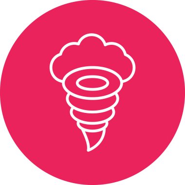 Twister modern simgesi, vektör illüstrasyonu