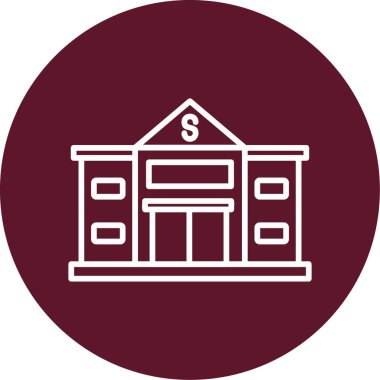Bank icon modern vector illustration