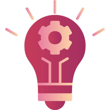 Bir fikrim var. Web simgesi basit illüstrasyon