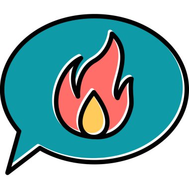 ileti ikonu vektör illüstrasyonu