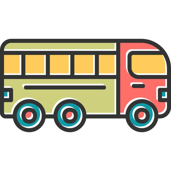 Icono Autobús Ilustración Diseño Moderno — Archivo Imágenes Vectoriales
