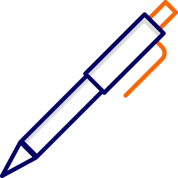 Pencil Icon Simple Illustration Paint Highlighter Vector Icons Web — Stock Vector