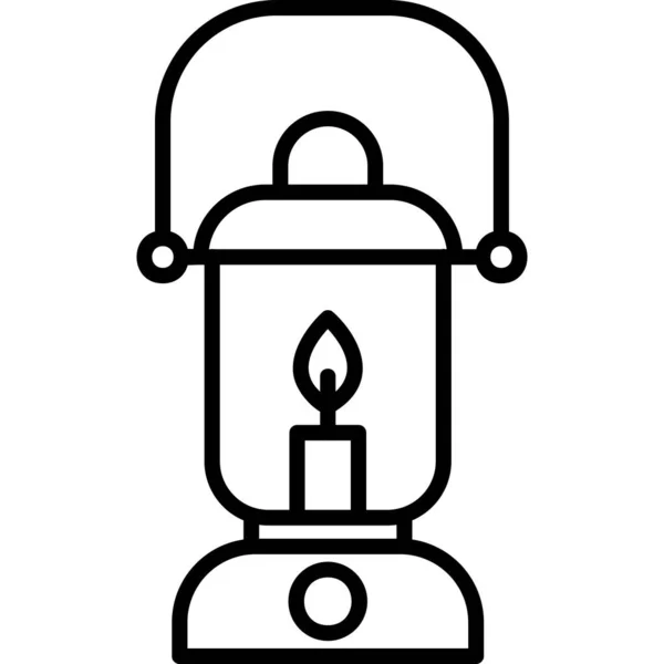 Moderní Ikona Olejové Lampy Vektorová Ilustrace — Stockový vektor