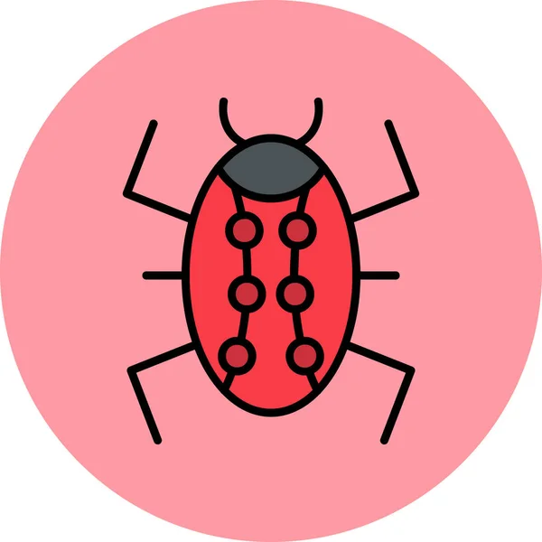 Bug Icône Moderne Illustration Vectorielle — Image vectorielle
