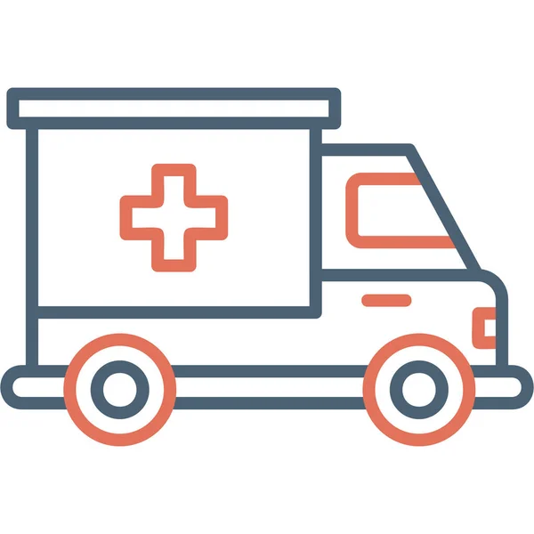 Ambulance Web Icon Simple Illustration — Stock Vector