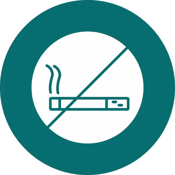 Smoking Modern Vector Icon Illustration — Stok Vektör