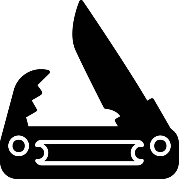 Cuchillo Icono Vector Ilustración — Vector de stock